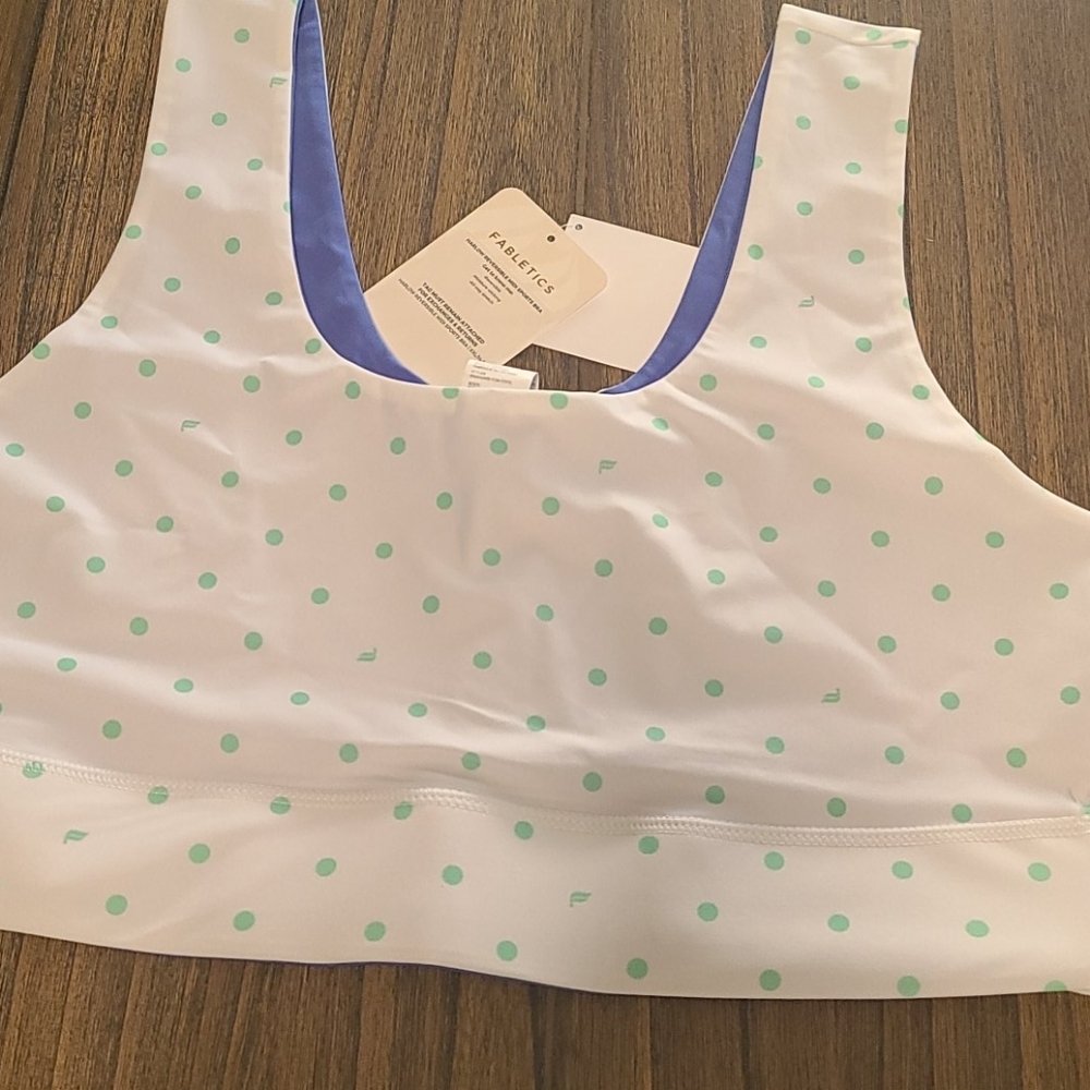 Fabletics Harlow Reversible Medium Impact Sports Bra XXL - Picture 2 of 10
